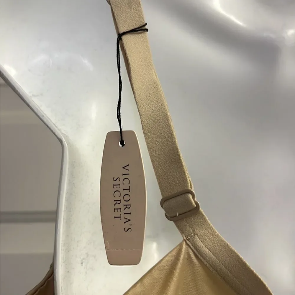 Victoria’s Secret Full Coverage Tan Adjustable Straps Padded Wire Bra- 38DD